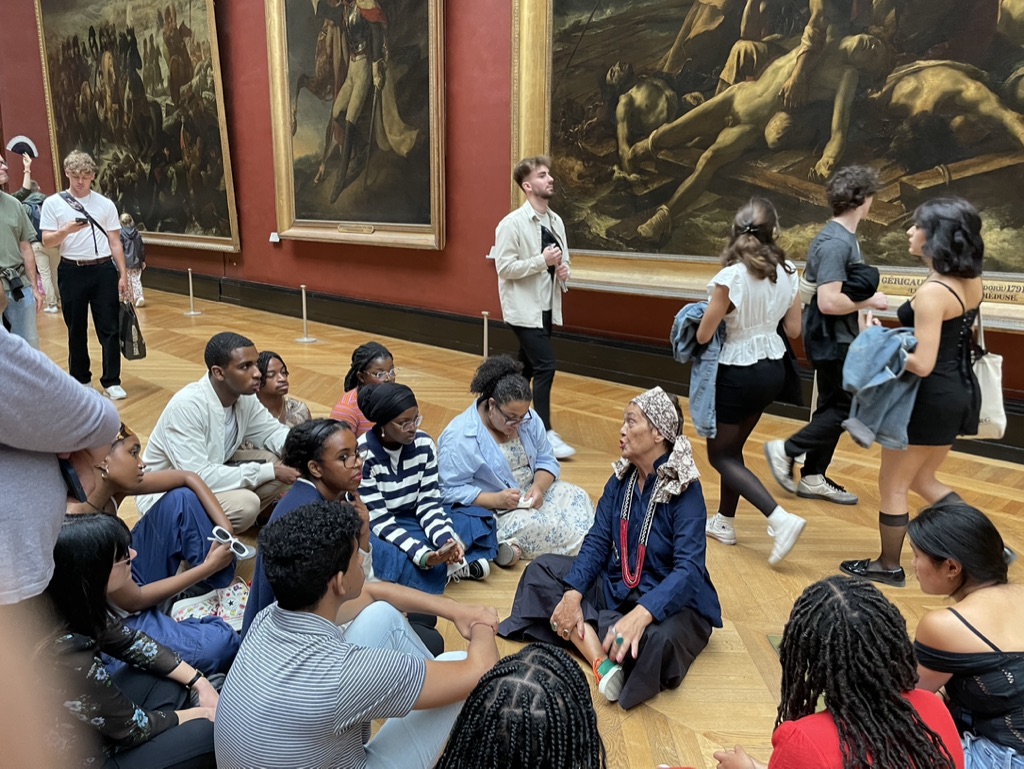 Students at the Louvre 