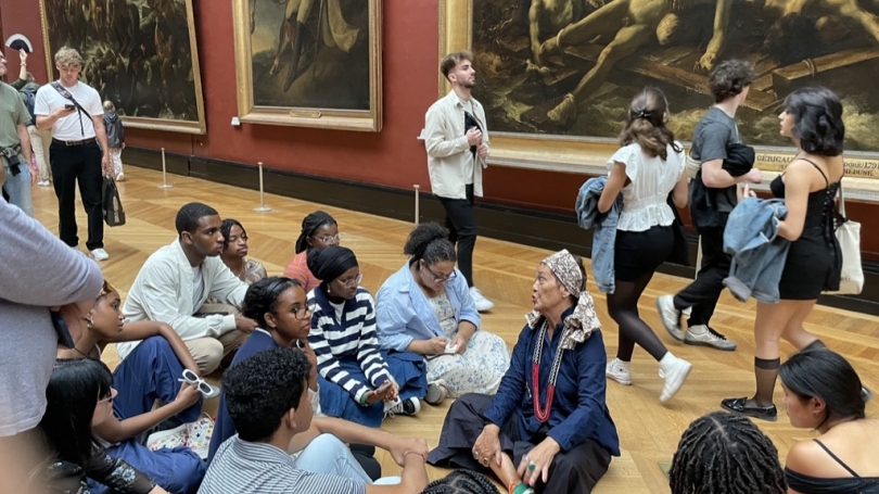 Students at the Louvre 
