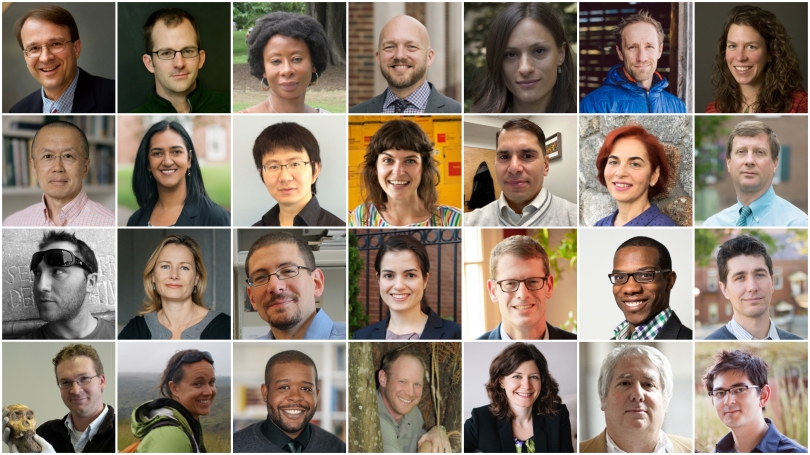 A grid of photos of Dartmouth faculty